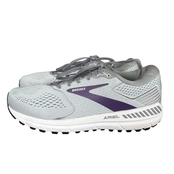 Brooks Ariel 20 Women's Sneakers Size 9.5 D Cushion Support Gray & Purple - Picture 4 of 11